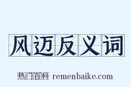 风迈反义词是什么意思的图片